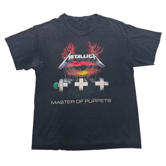 2012 Metallica Master Of Puppets Men’s Tour Concert Heavy Metal Rock T-Shirt - L - Picture 1 of 6